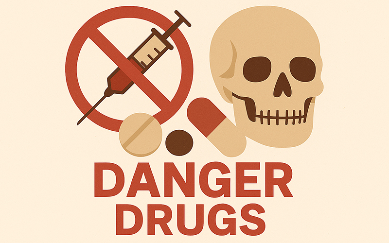 المخدرات: أضرار المخدرات، تعاطي المخدرات، مكافحة المخدرات