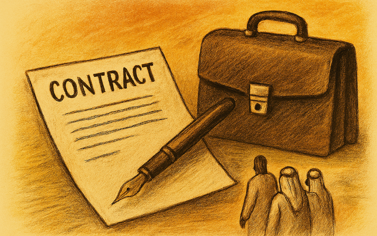 بحث عن عقد العمل