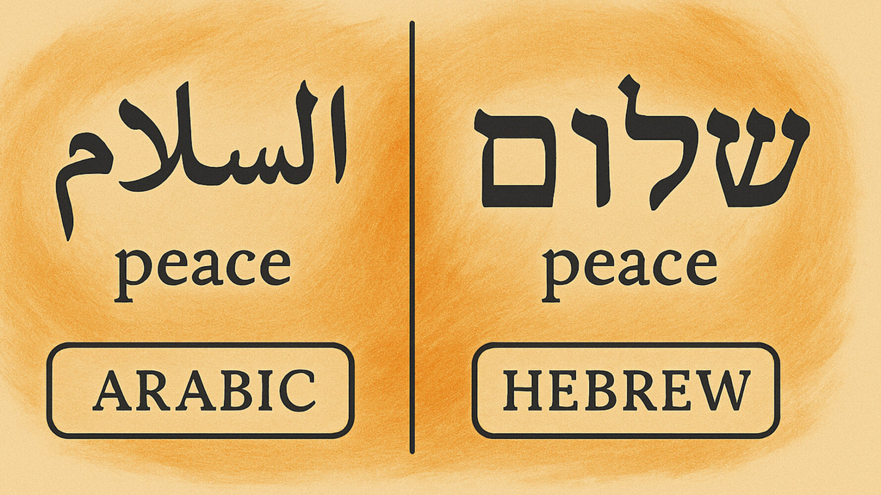 تشابه اللغة العربية والعبرية