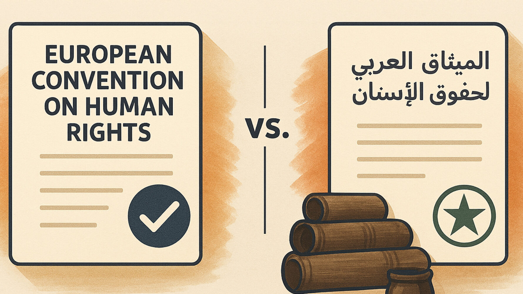 مقارنة بين الميثاق الأوروبي لحقوق الإنسان والعربي